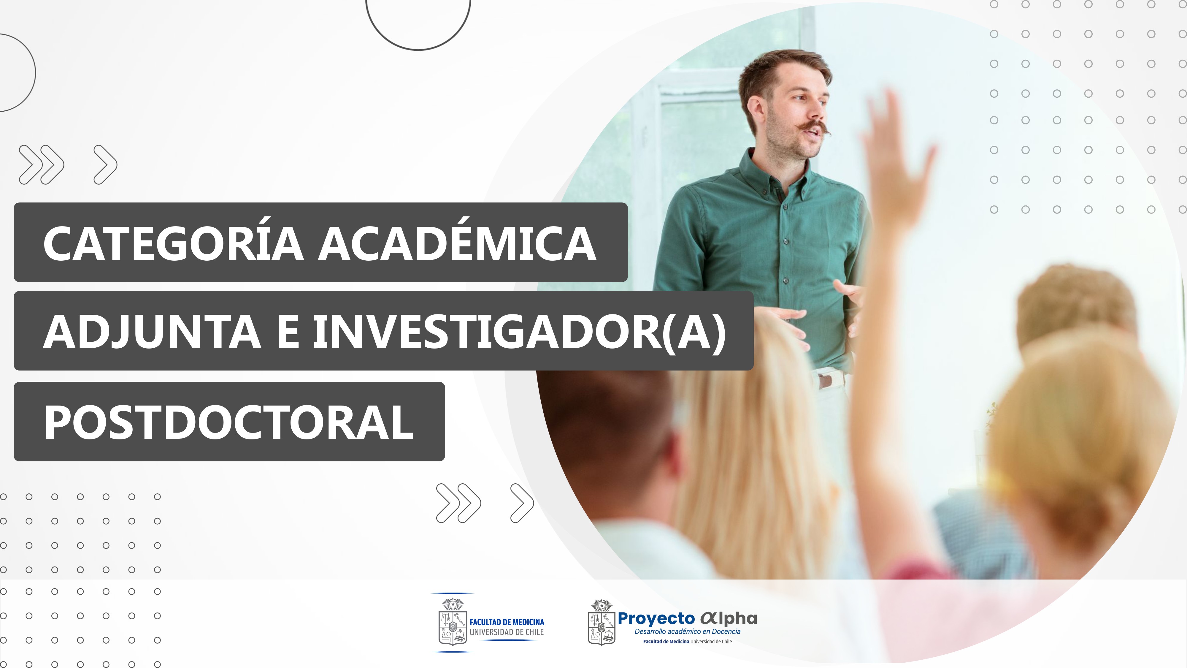 Categoría Académica Adjunta e Investigador(a) Postdoctoral ALADIN