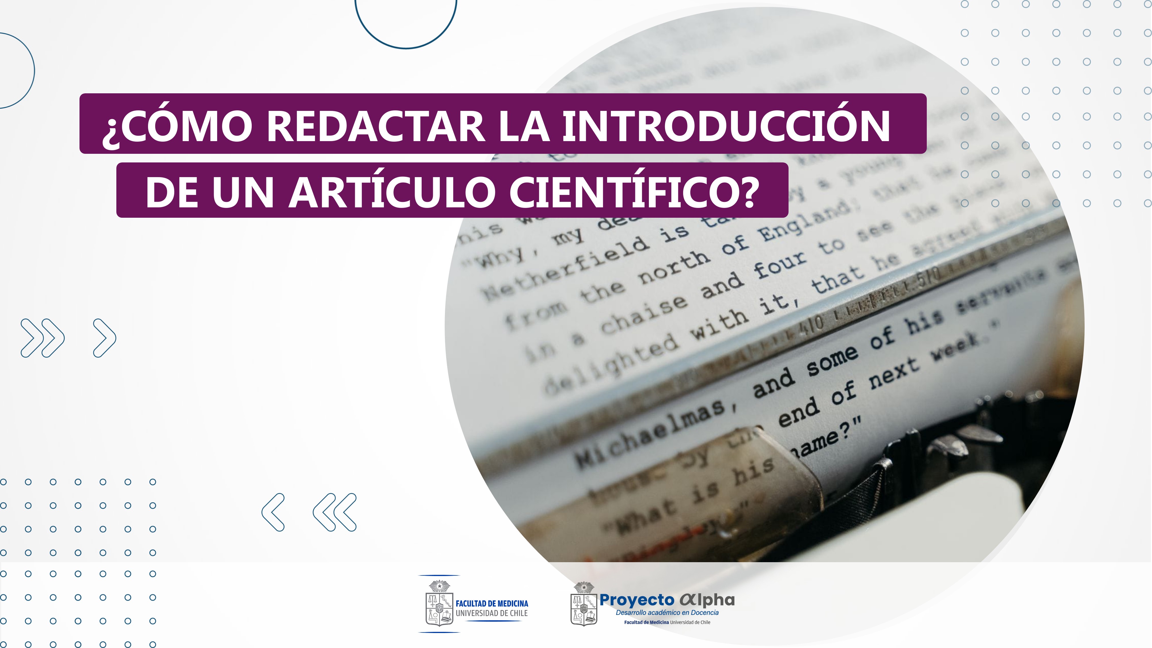 ¿Cómo Redactar la Introducción de un Artículo Científico? ARTIC1